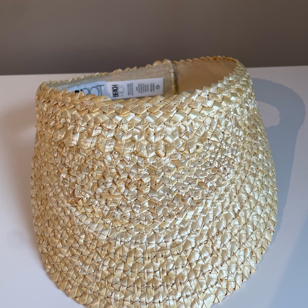 Beach Riot Natural Straw Visor